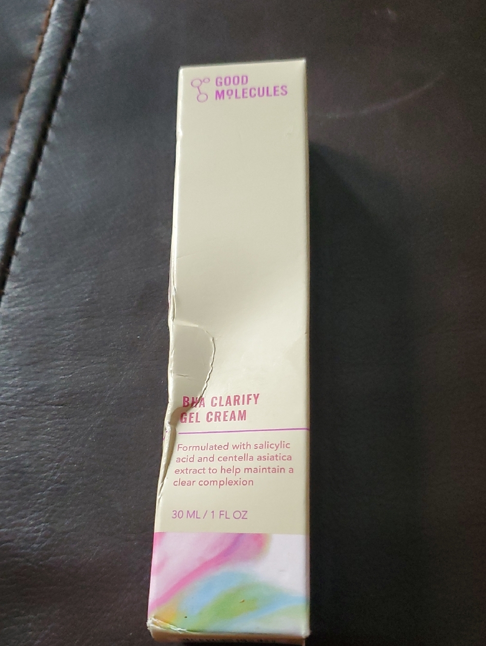 Good Molecules BHA Clarify Gel Cream - Cream & Pink